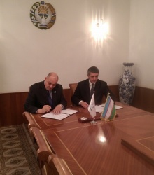 Ministry of Agriculture and Water Resources of Uzbekistan and CAREC signed an agreement on implementation of water projects