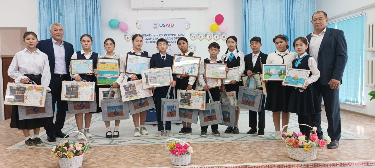 USAID recognizes young artists for their work depicting the climate impacts of the Aral Sea