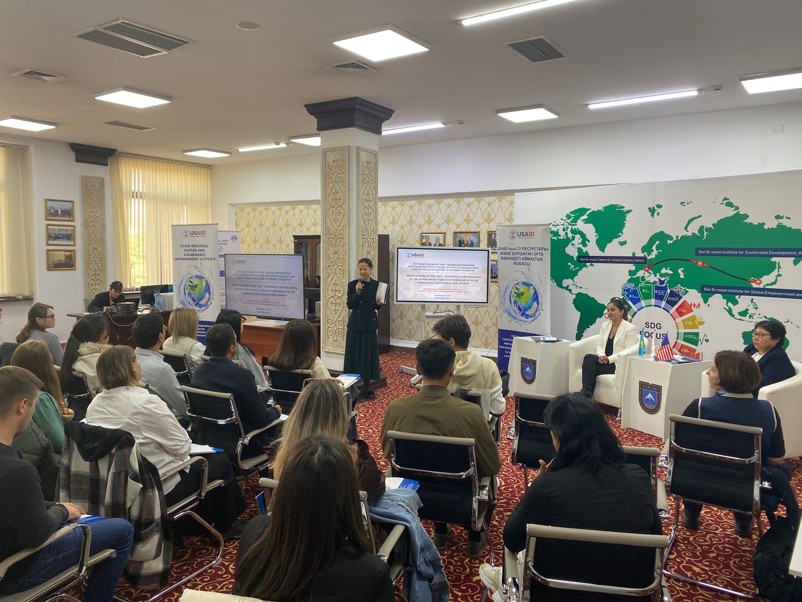 USAID WAVE in cooperation with Al-Farabi KazNU organized a guest lecture on Nexus approach