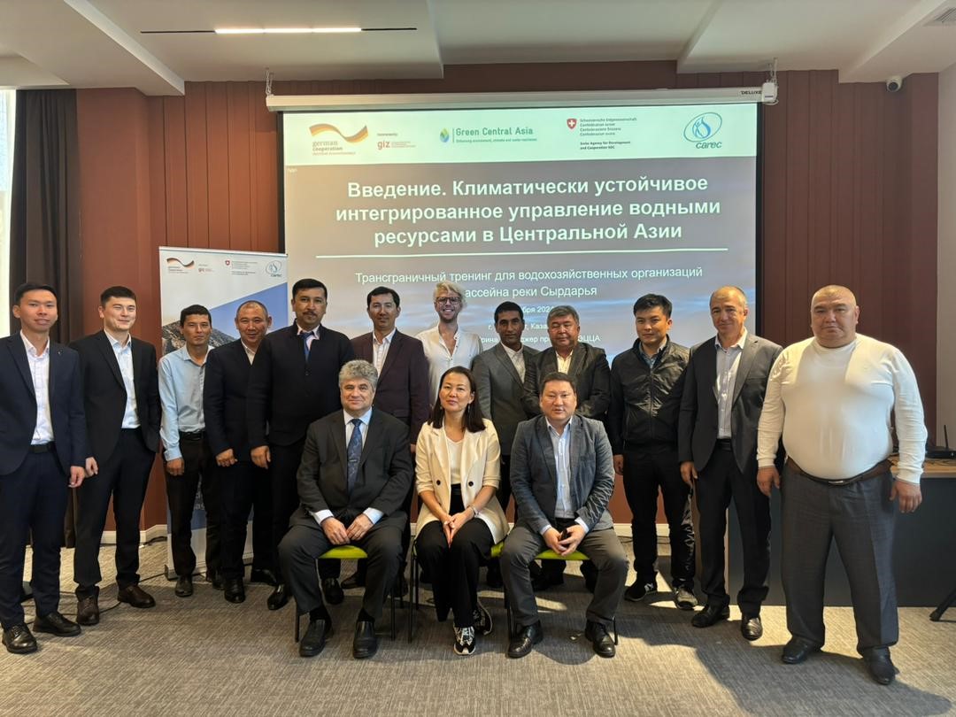 A training session on sustainable water resource management for specialists from basin organizations of Uzbekistan and Kazakhstan has concluded in Shymkent