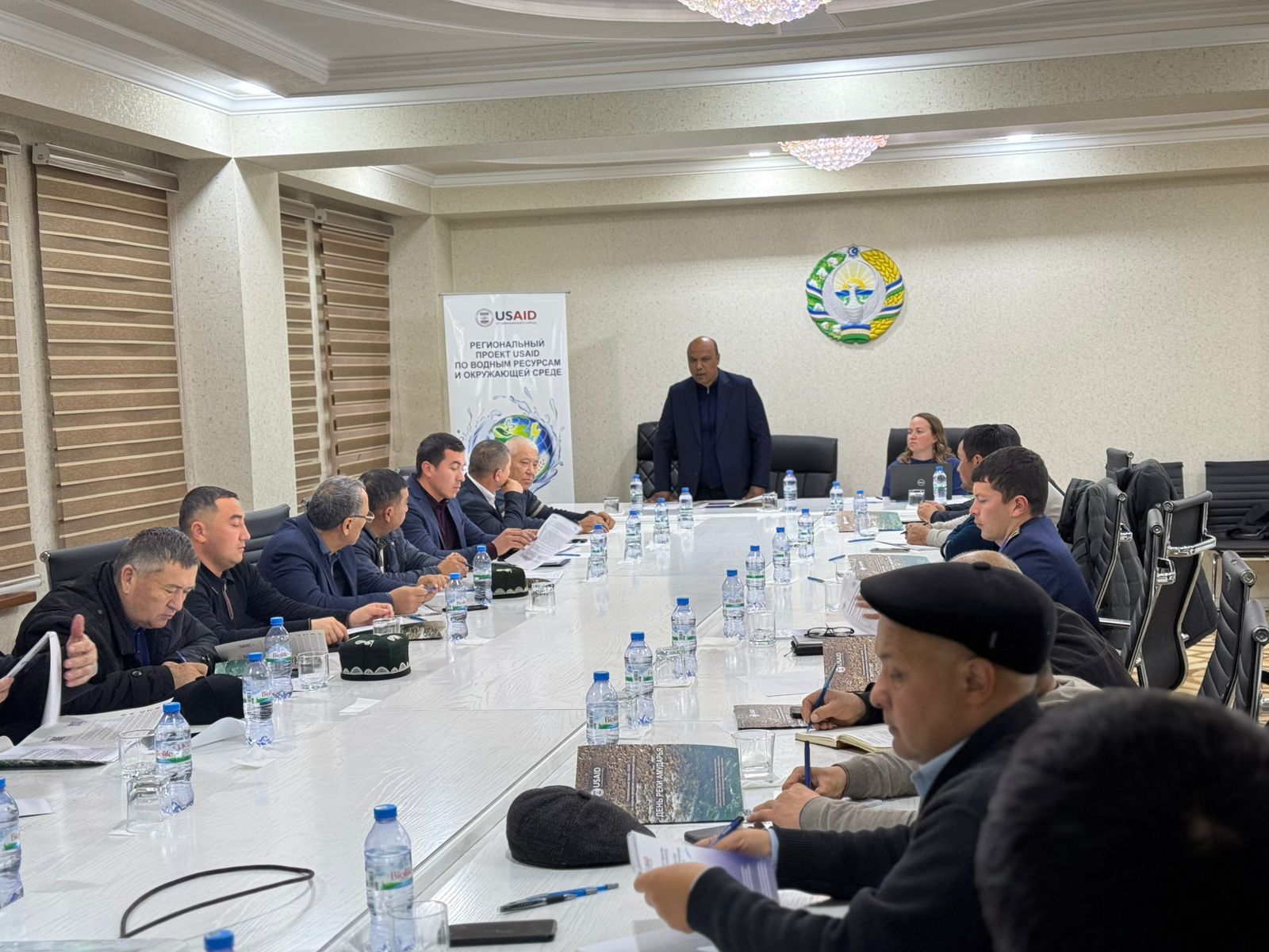 USAID brought together representatives from the Padshaata Small Basin Council, the Naryn-Syrdarya Basin Irrigation Systems Administration