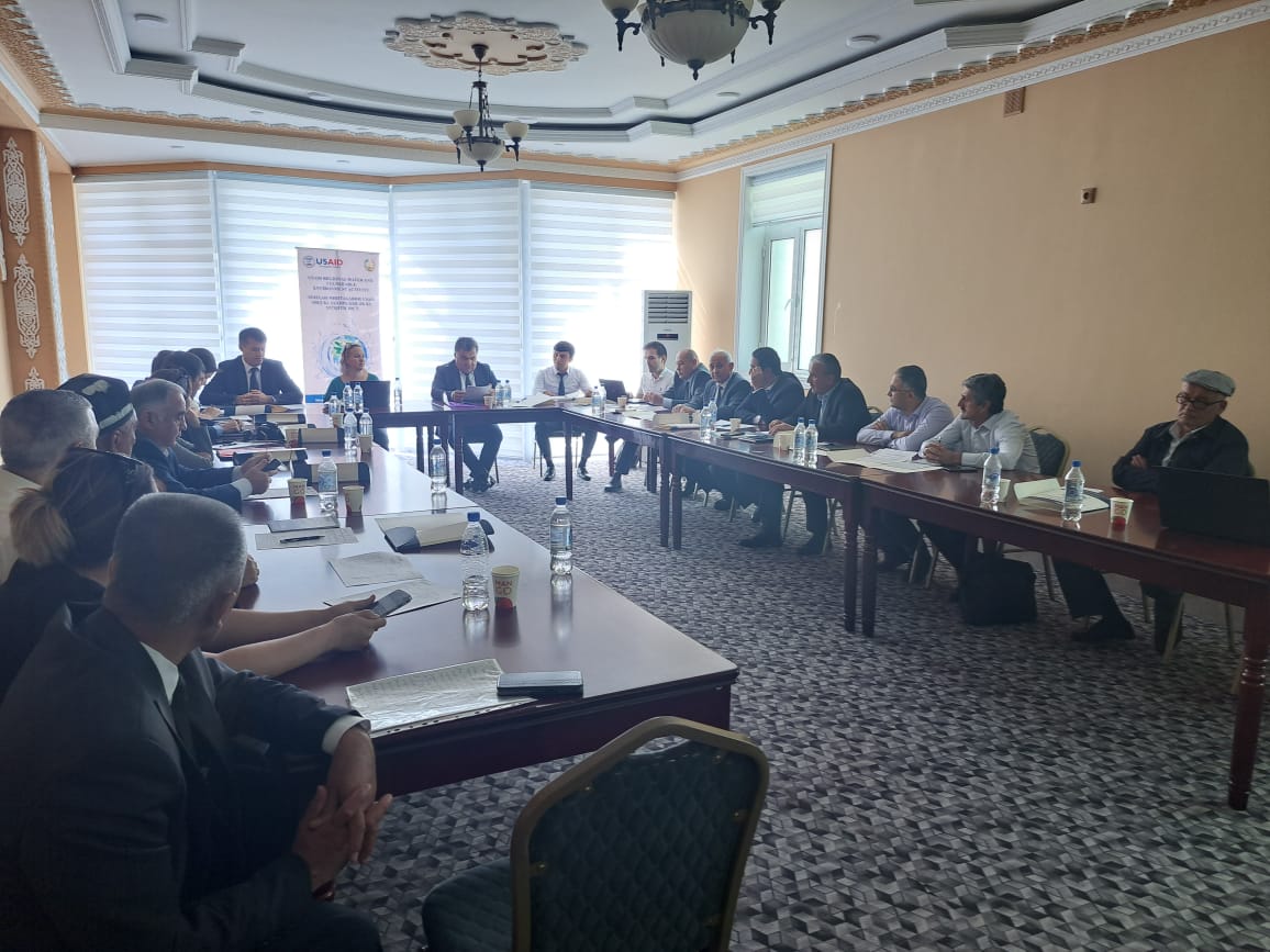 USAID organized a meeting between two newly-formed RBOs from Pyanj and Kofarnigan river basins